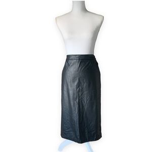 Sans Souci Faux Leather Pencil Skirt